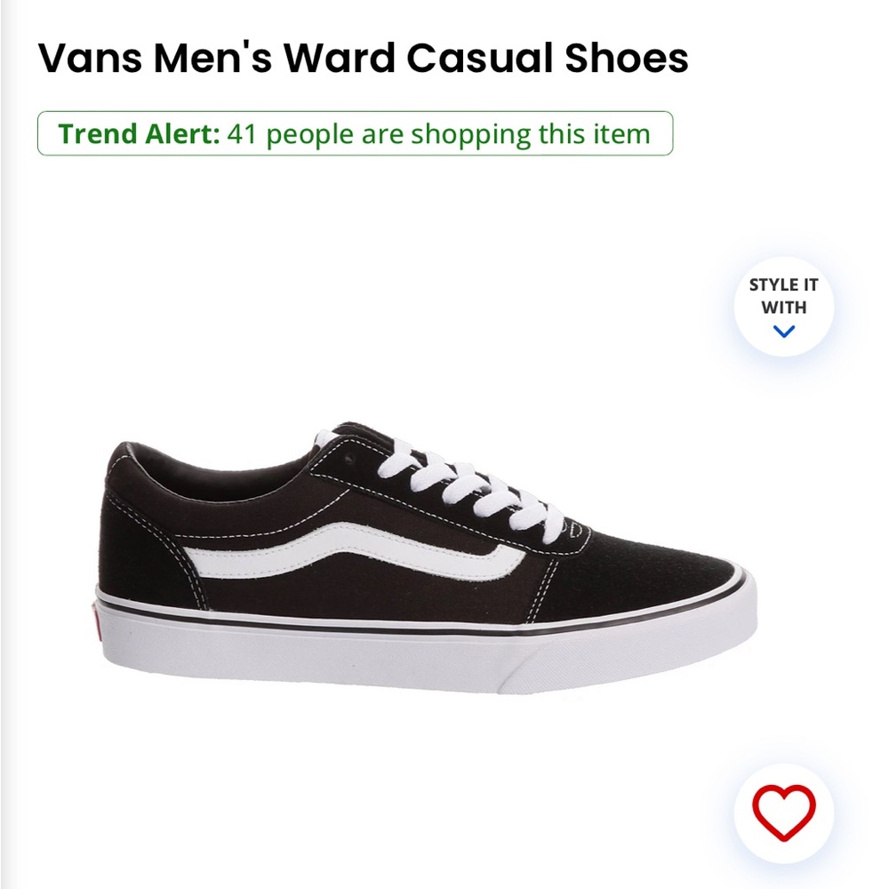 Vans Men's Ward Casual Shoe- size 8.5